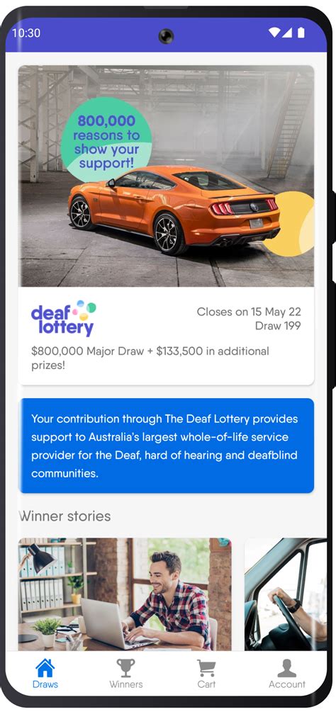 deaf lottery phone number.